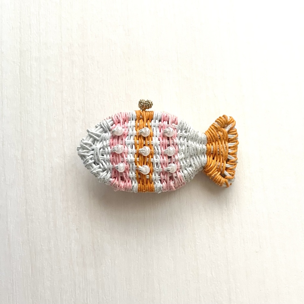 おさかなバッグ　ピンク×オレンジ