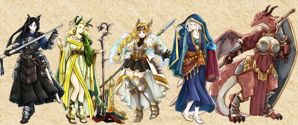 ファンタジー女子冒険者立ち絵集