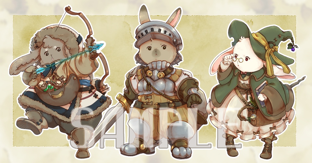 旅するウサギの立ち絵集【タビット】