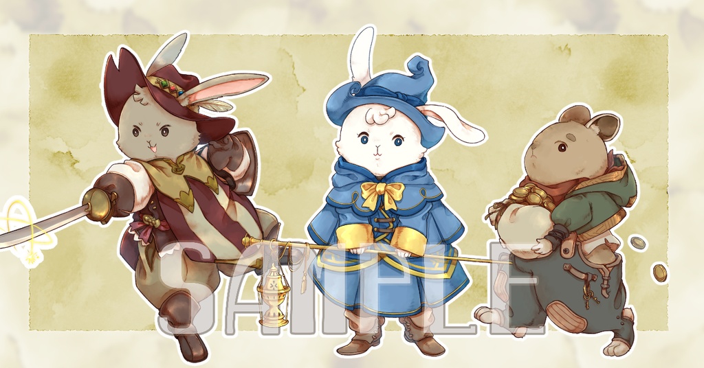 旅するウサギの立ち絵集【タビット】