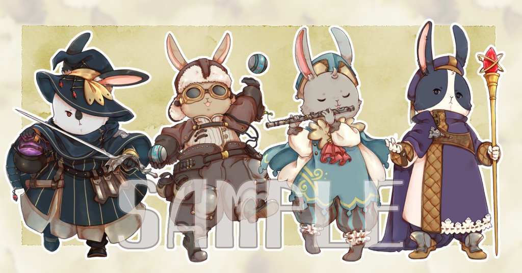 旅するウサギの立ち絵集【タビット】