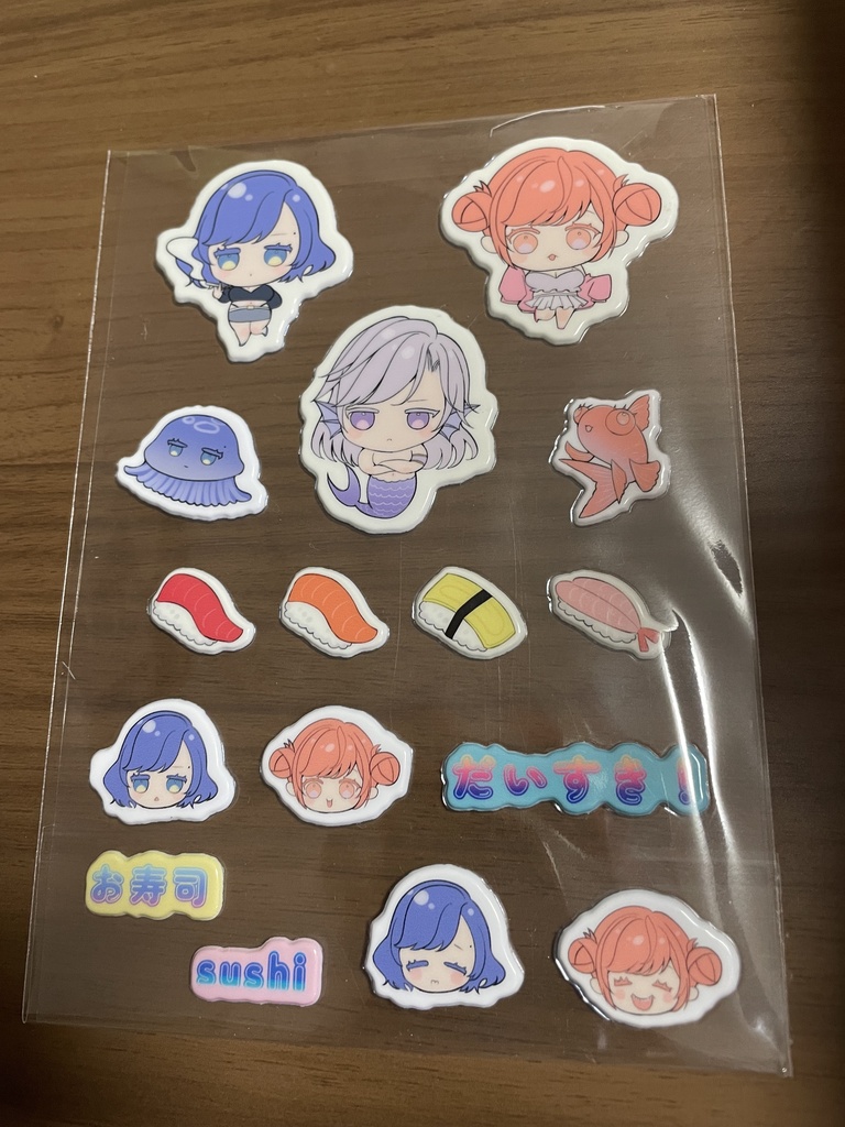流行りのぷくぷくシール