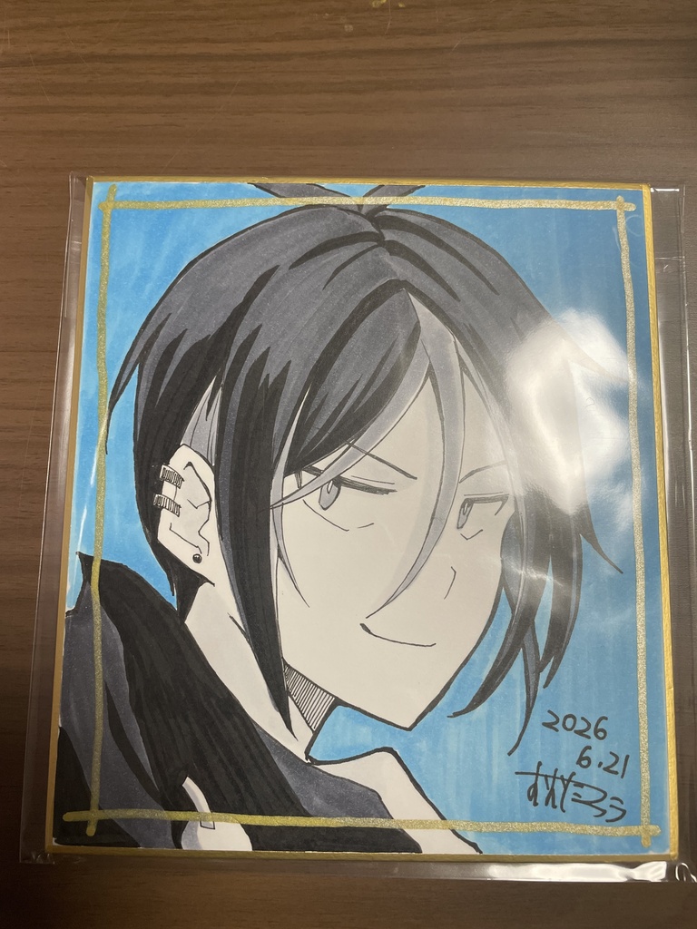 CC福岡64 書き下ろし色紙
