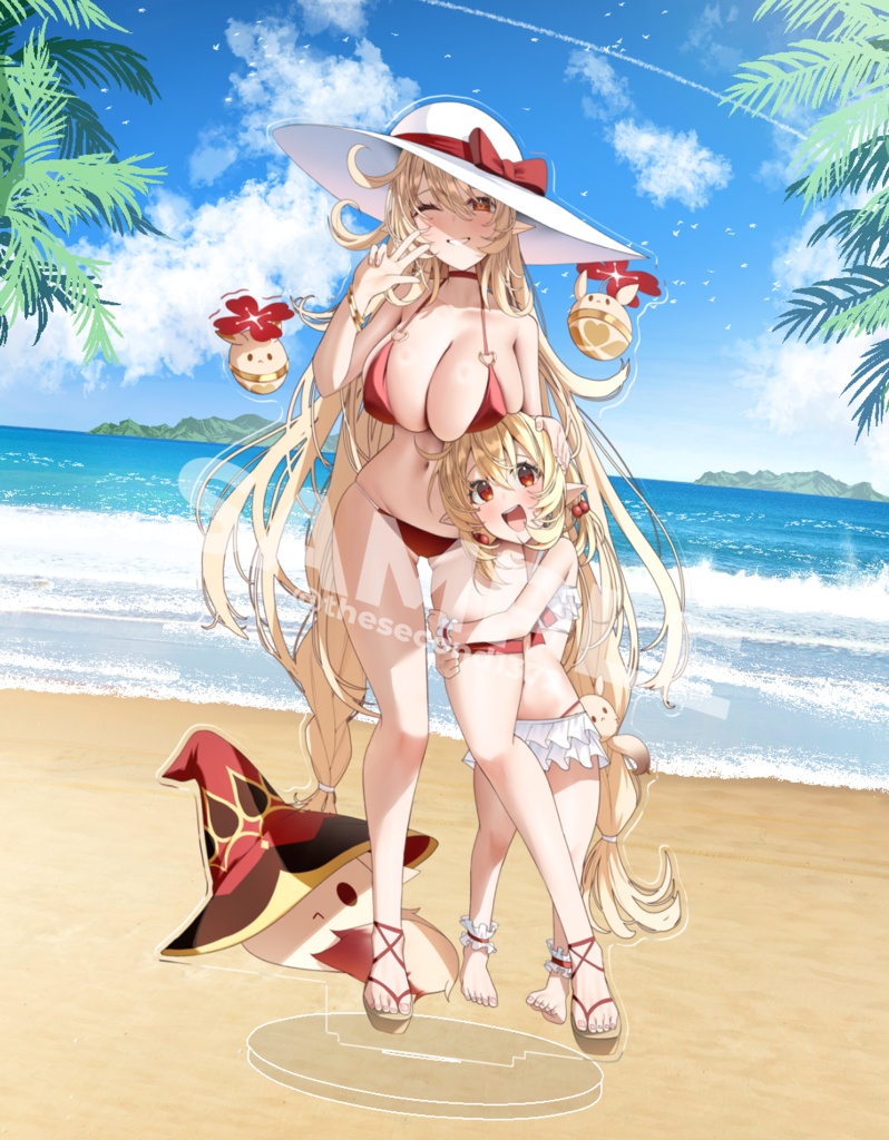 水着アリス&クレー特大アクリルスタンド【非公式】