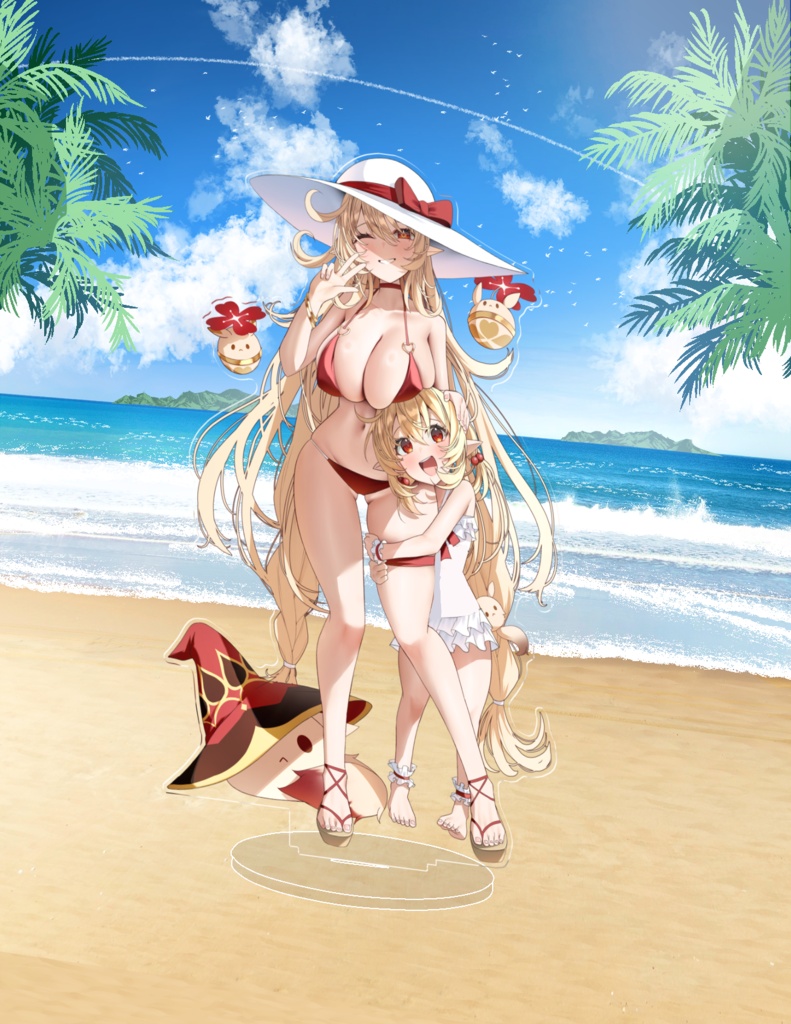 水着アリス＆クレー特大アクリルスタンド【非公式】