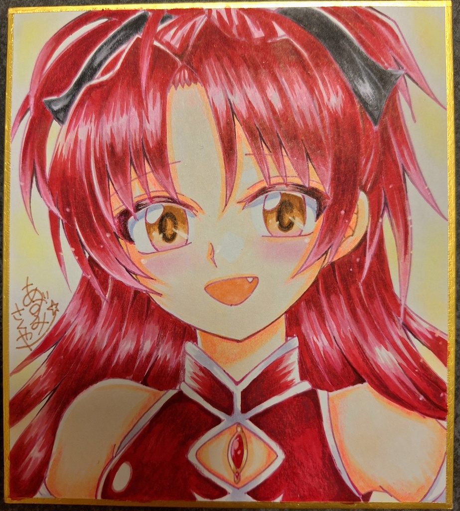 まどマギ★杏子ちゃん色紙