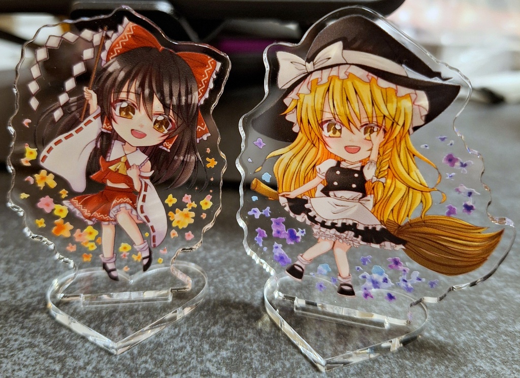 東方霊夢&魔理沙アクリルスタンド