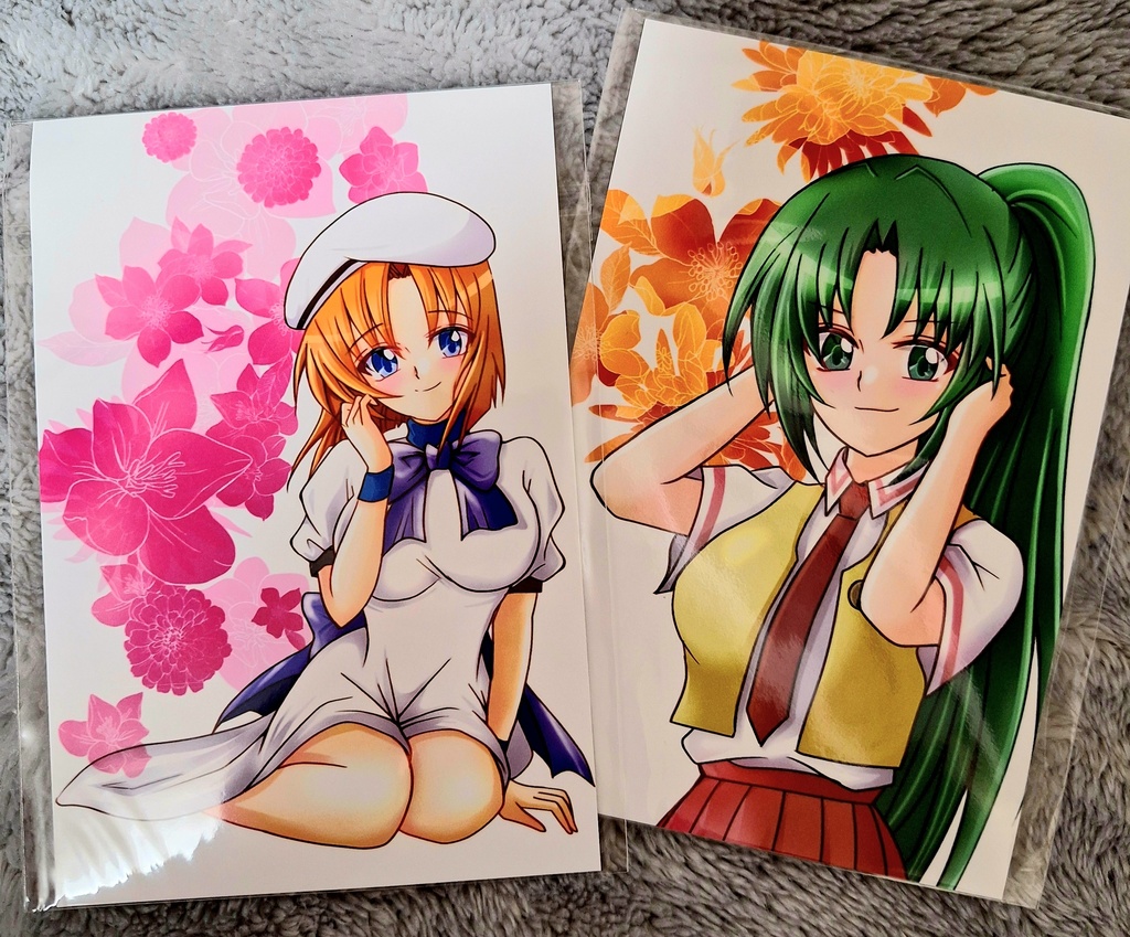 ひぐらし★レナ&魅音のイラスト写真