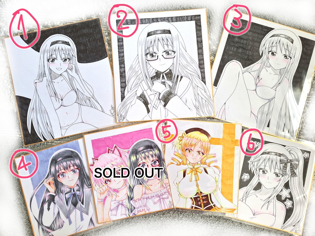 プリレコ16新作まどマギ色紙