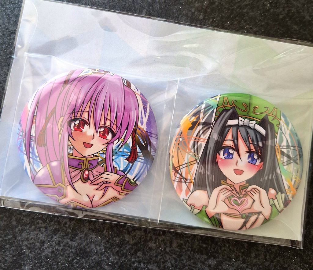 貢ドル29 イエヤス&ヨシモト缶バッチ2個セット