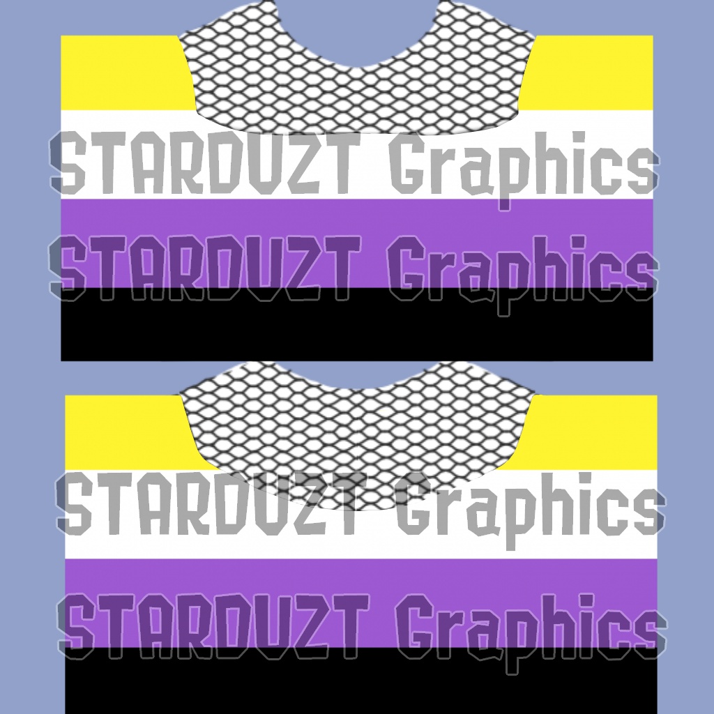 VRoid Nonbinary/Enby Fishnet Crop-top