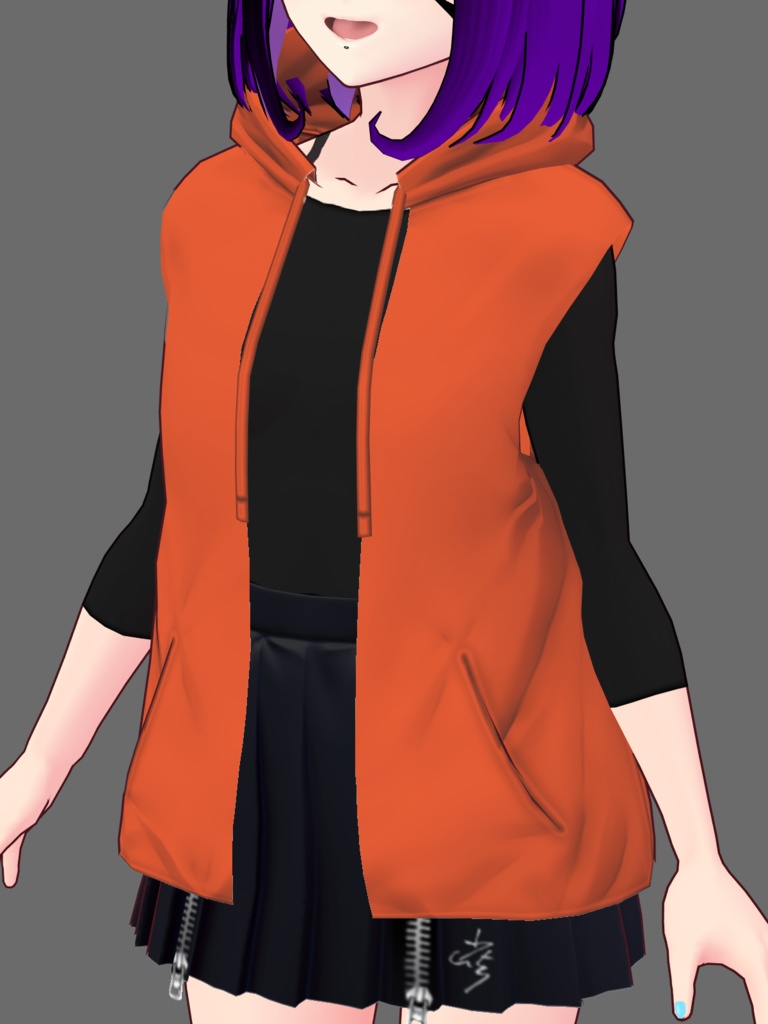 VRoid Vest Hoodie (15 Colors!)