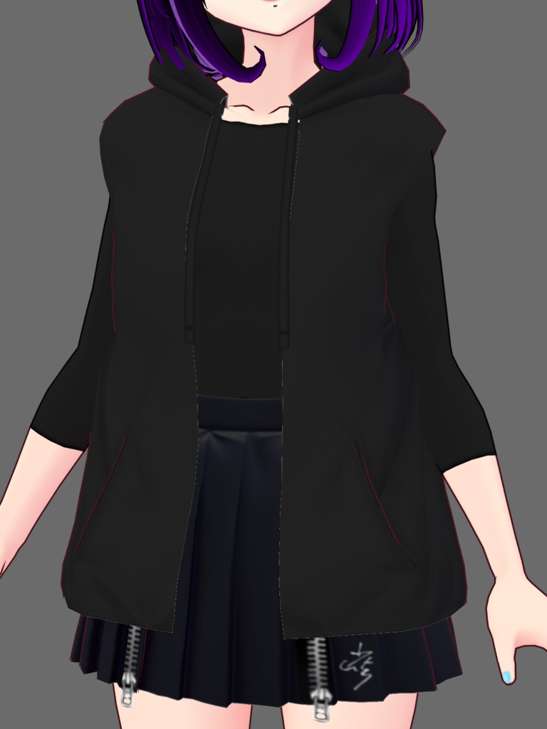 VRoid Vest Hoodie (15 Colors!)