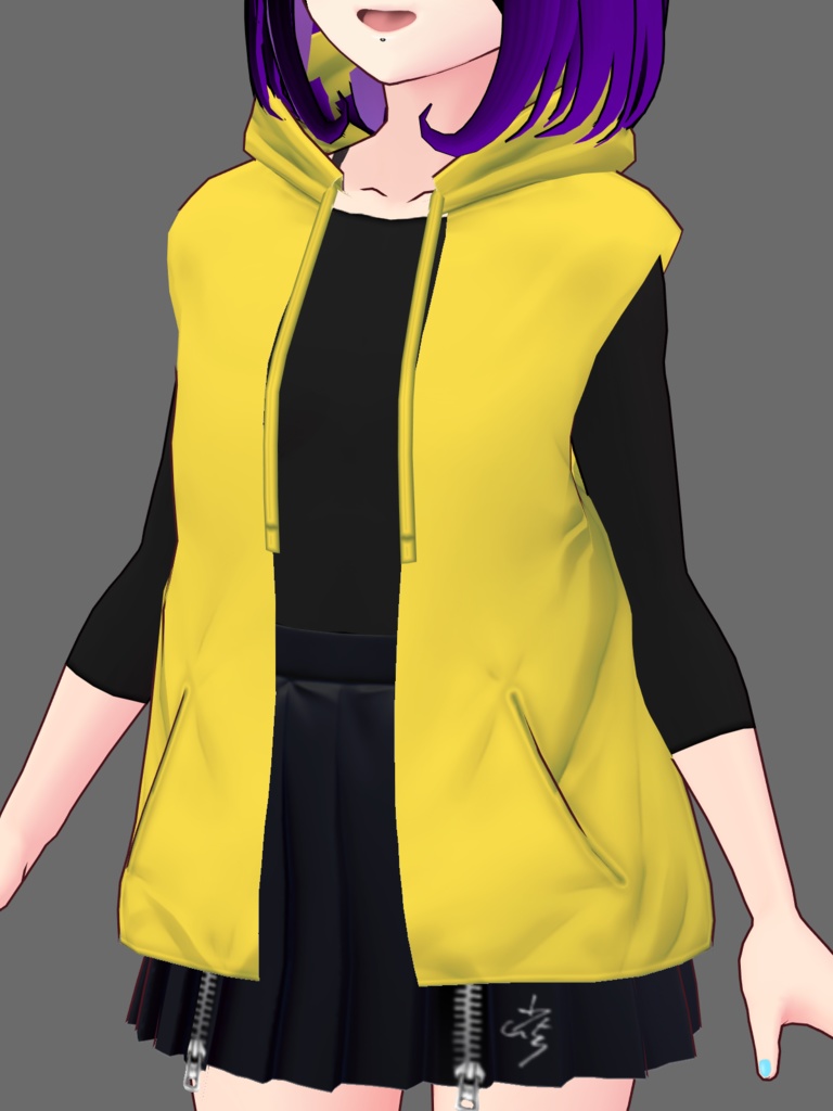 VRoid Vest Hoodie (15 Colors!)