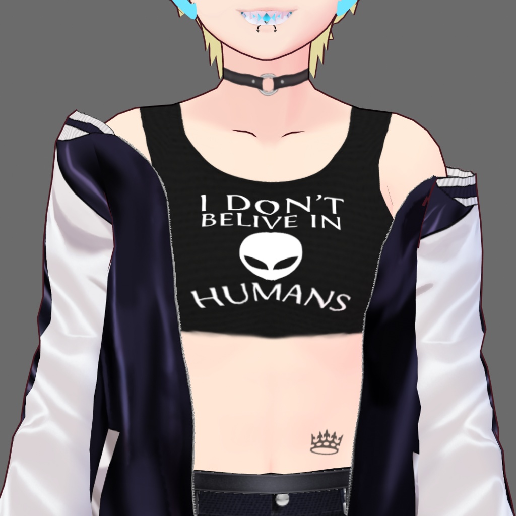 VRoid 'I don't believe-' Crop Top