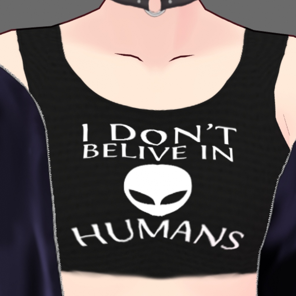 VRoid 'I don't believe-' Crop Top