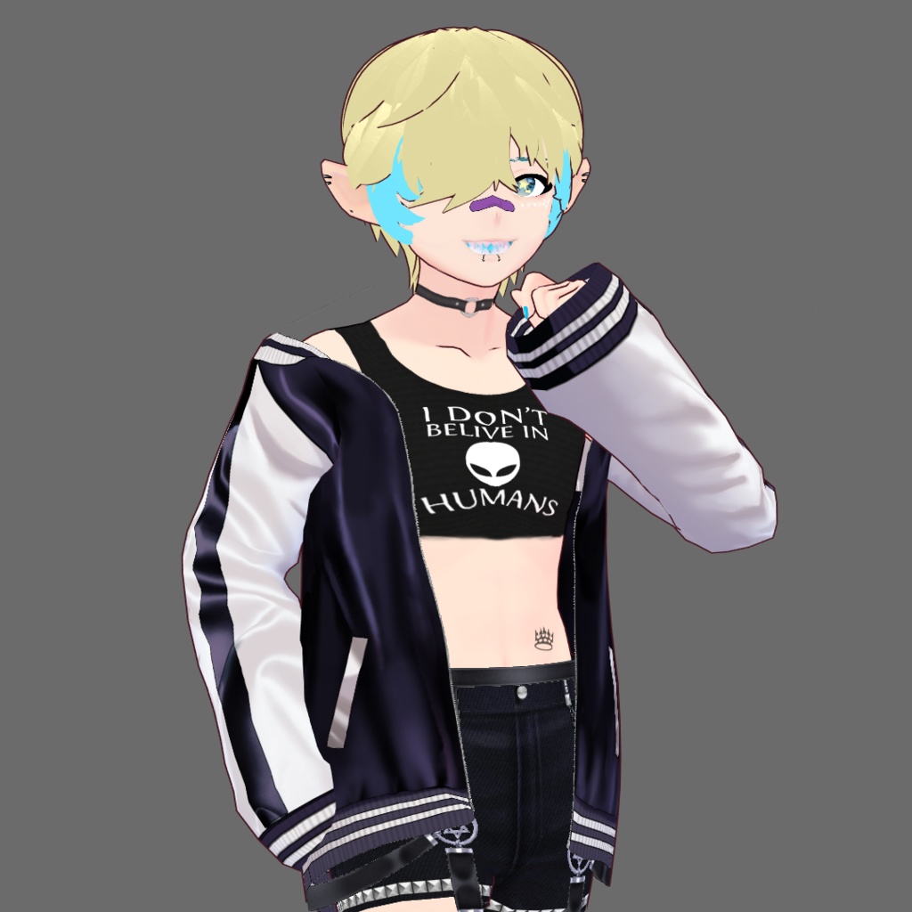VRoid 'I don't believe-' Crop Top