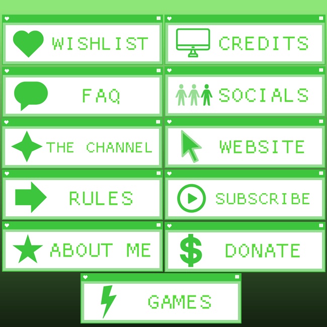 Basic Colored Twitch Panels