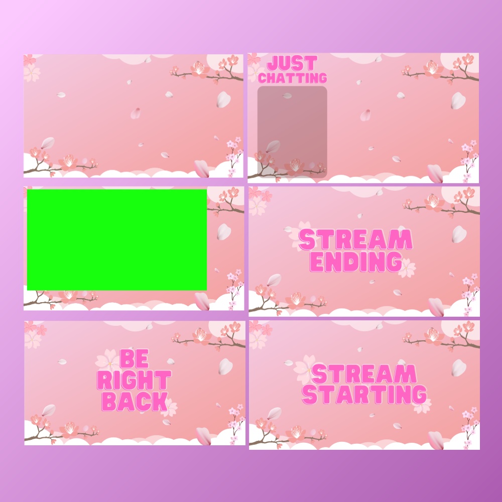 Sakura/Cherry Blossom Stream Scenes