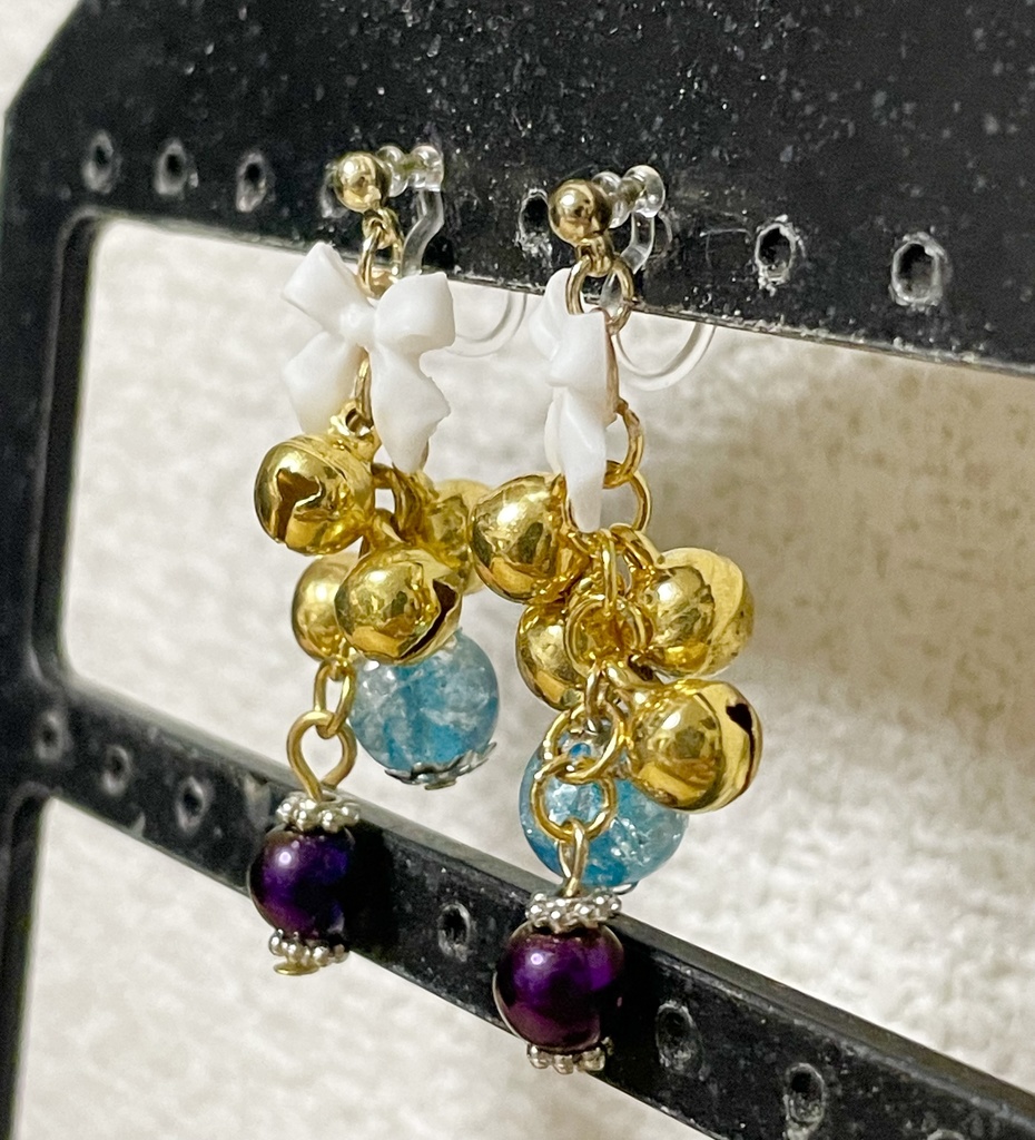 呪術廻戦 五歌イメージイヤリング·ピアス【共闘:茈200%】