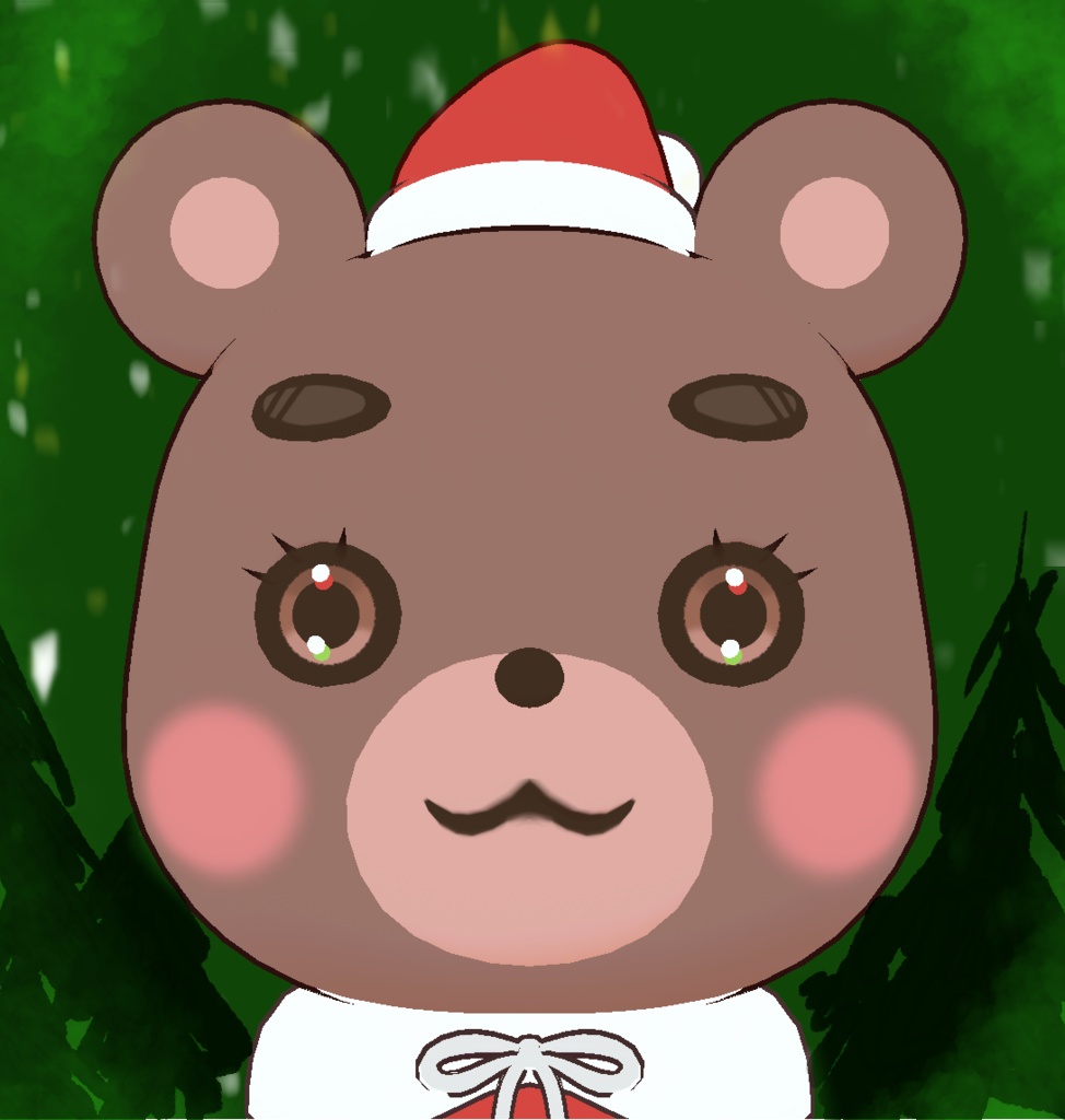 VRMモデル『bear』クリスマスver
