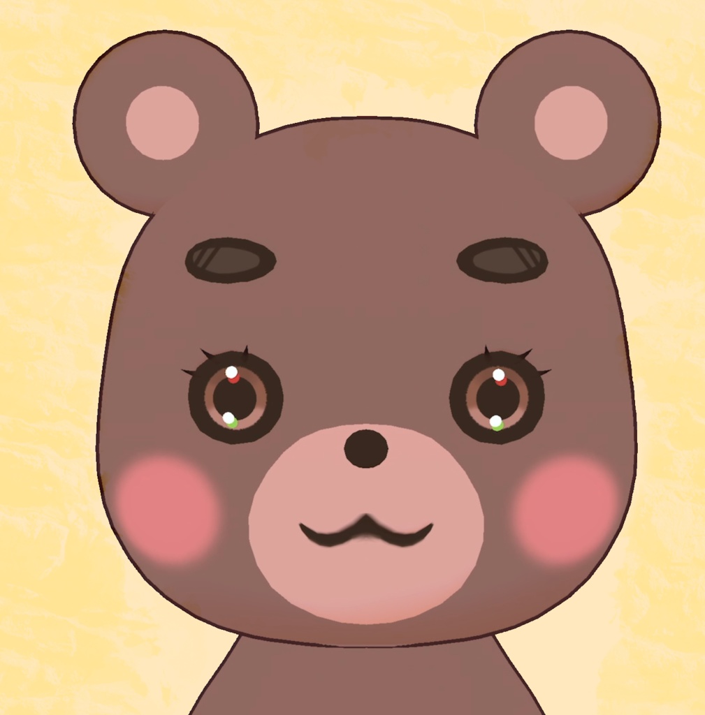 VRM・VRCモデル『bear』(Quest対応)