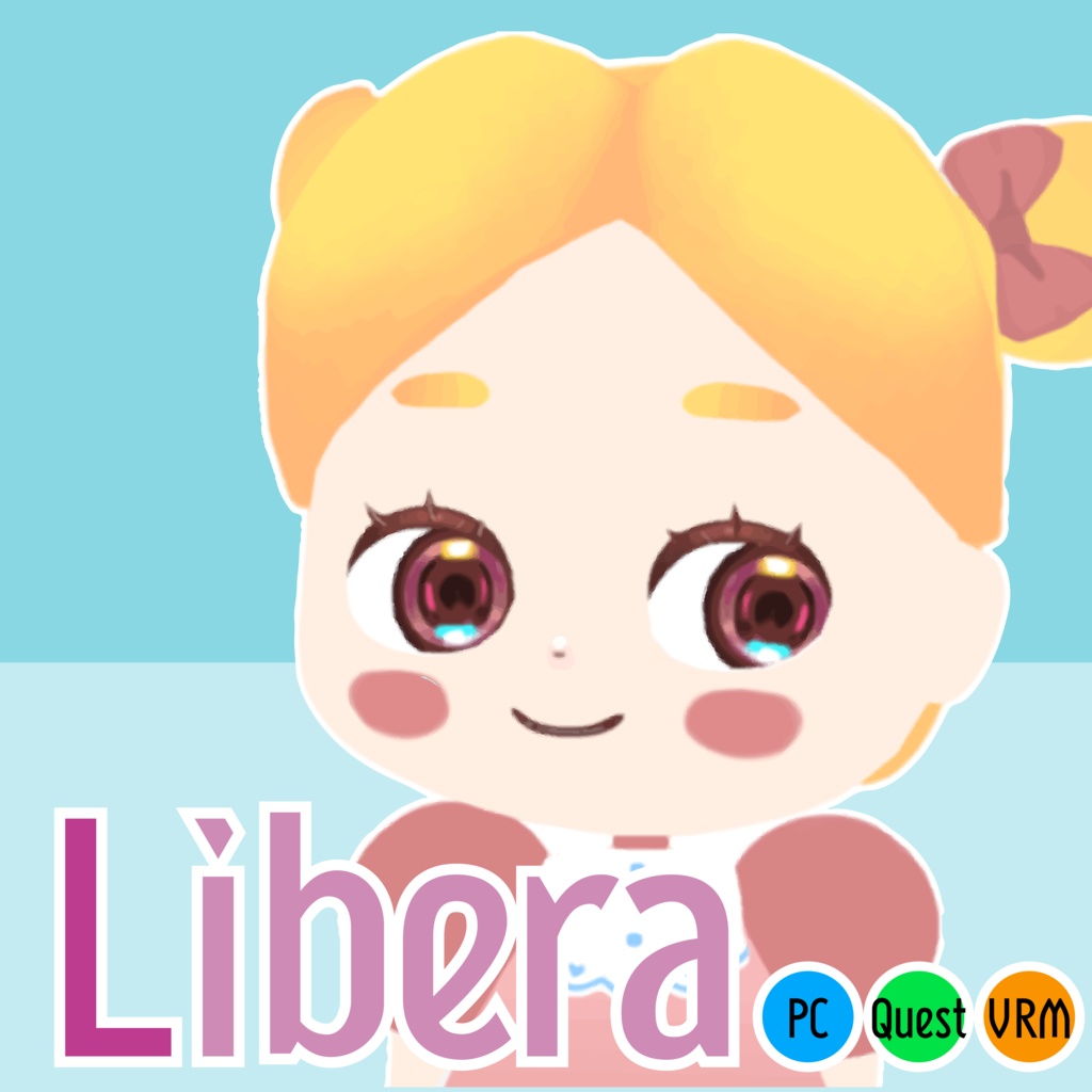 VRC想定モデル『Libera』(PB対応・Quest対応・VRM付属)