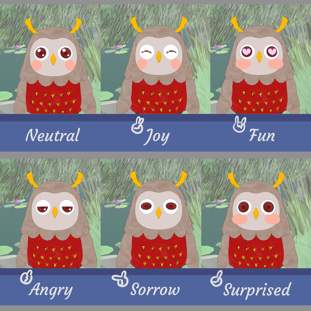 VRC想定モデル『ぱたやん』(PB対応・Quest対応・VRM付属)