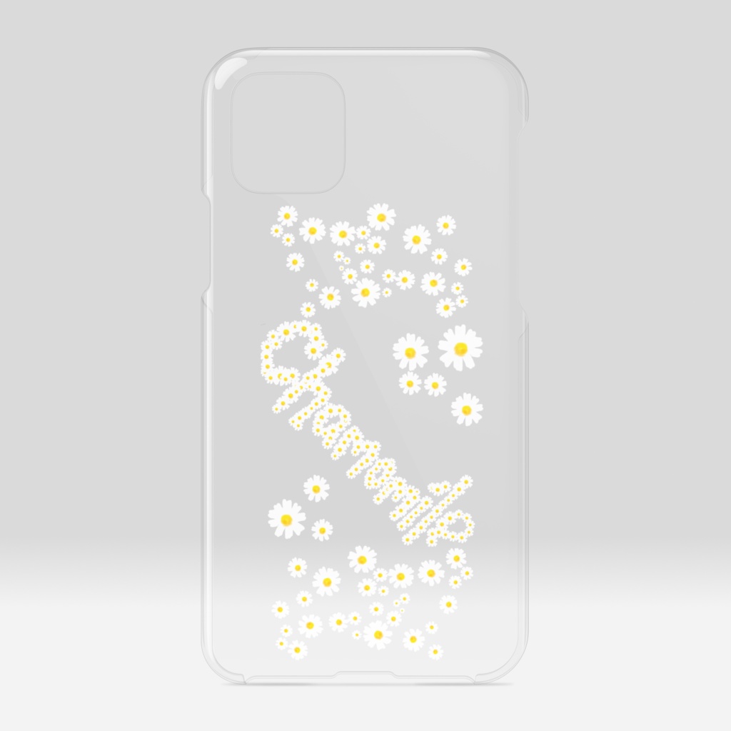 【カモミール】ロゴiPhoneクリアケース