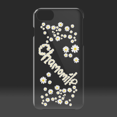 【カモミール】ロゴiPhoneクリアケース