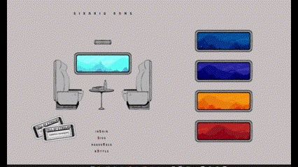 【APNG付】車窓と椅子と流れる風景