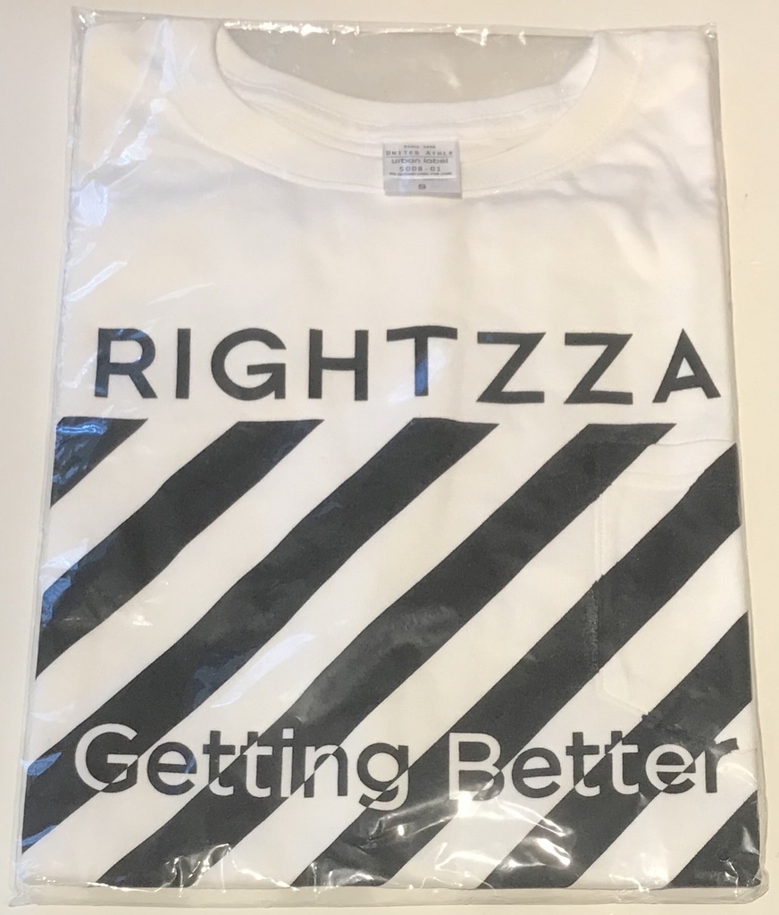 【SALE】RIGHTTZA T斜線(白/黒)