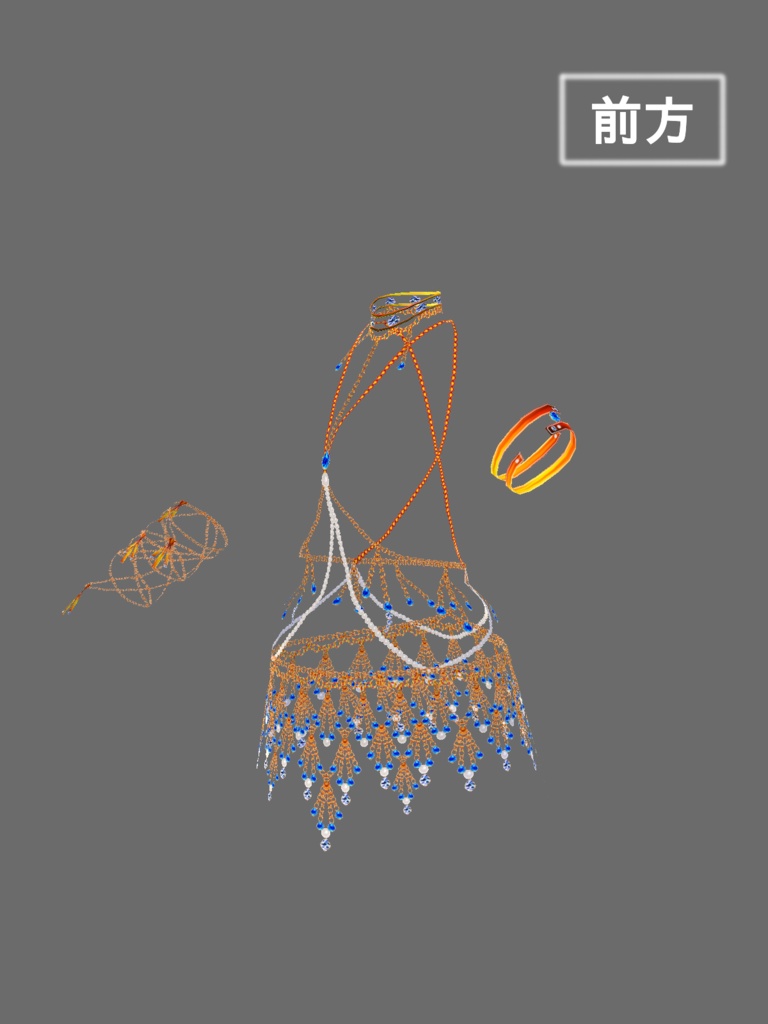 踊り子風ボディーアクセサリーセット