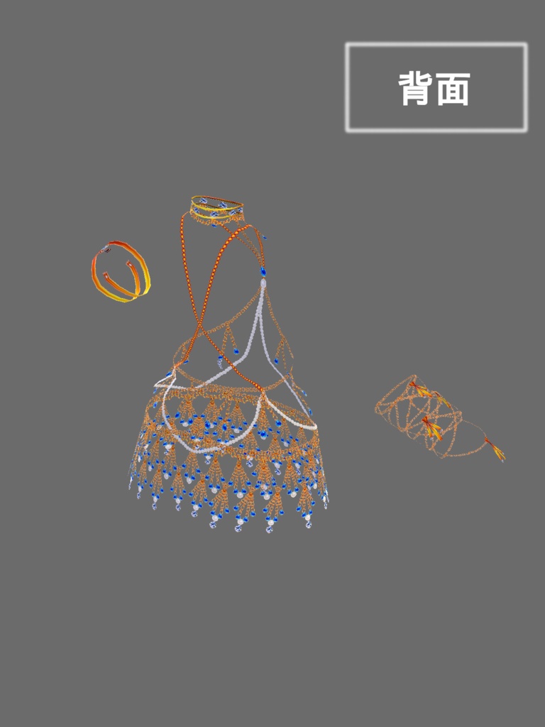 踊り子風ボディーアクセサリーセット