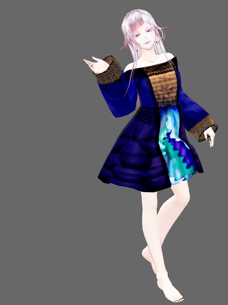 Cute blue dress with frills