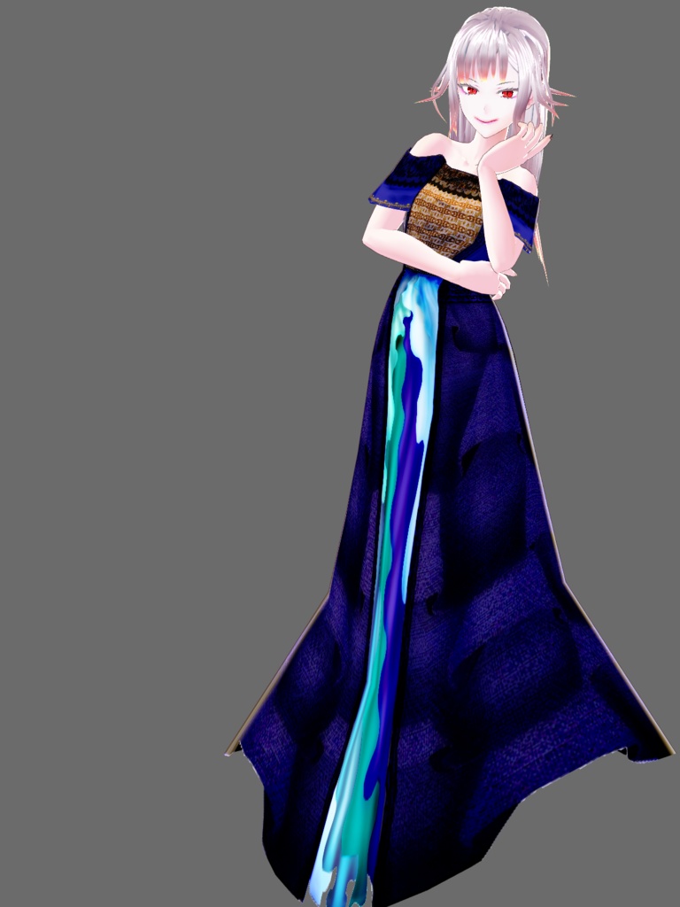 Cute blue dress with frills