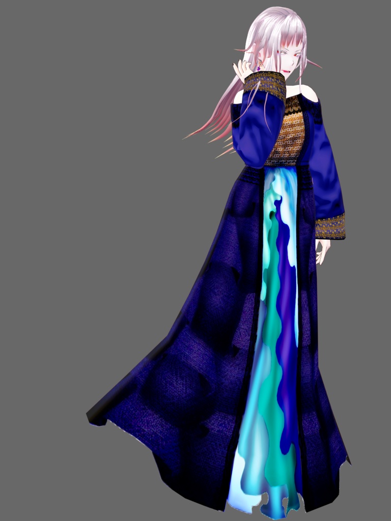 Cute blue dress with frills