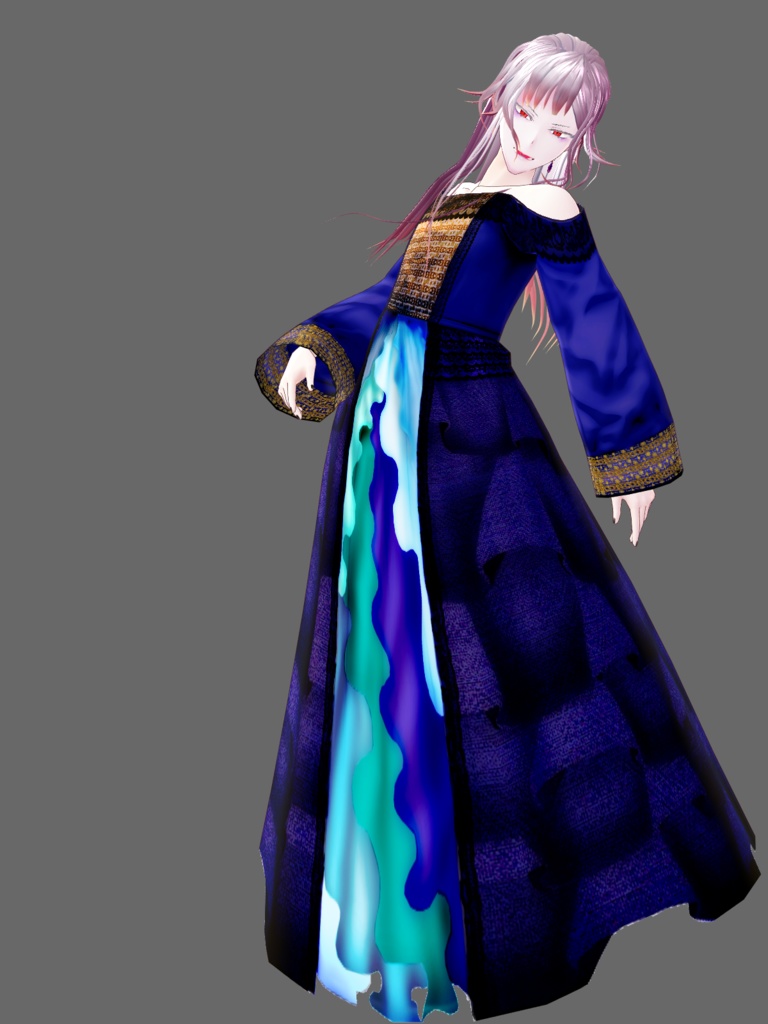 Cute blue dress with frills