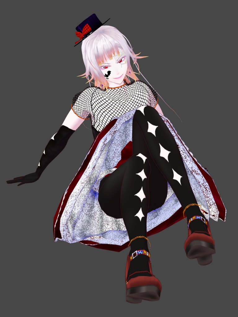 【VRoid】Happy Halloween☆Cute dress with lace fabric