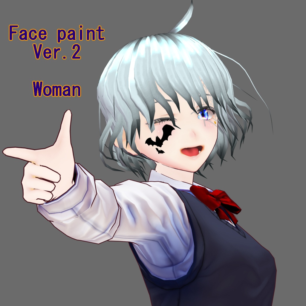 【VRoid】Happy Halloween☆Cute dress with lace fabric