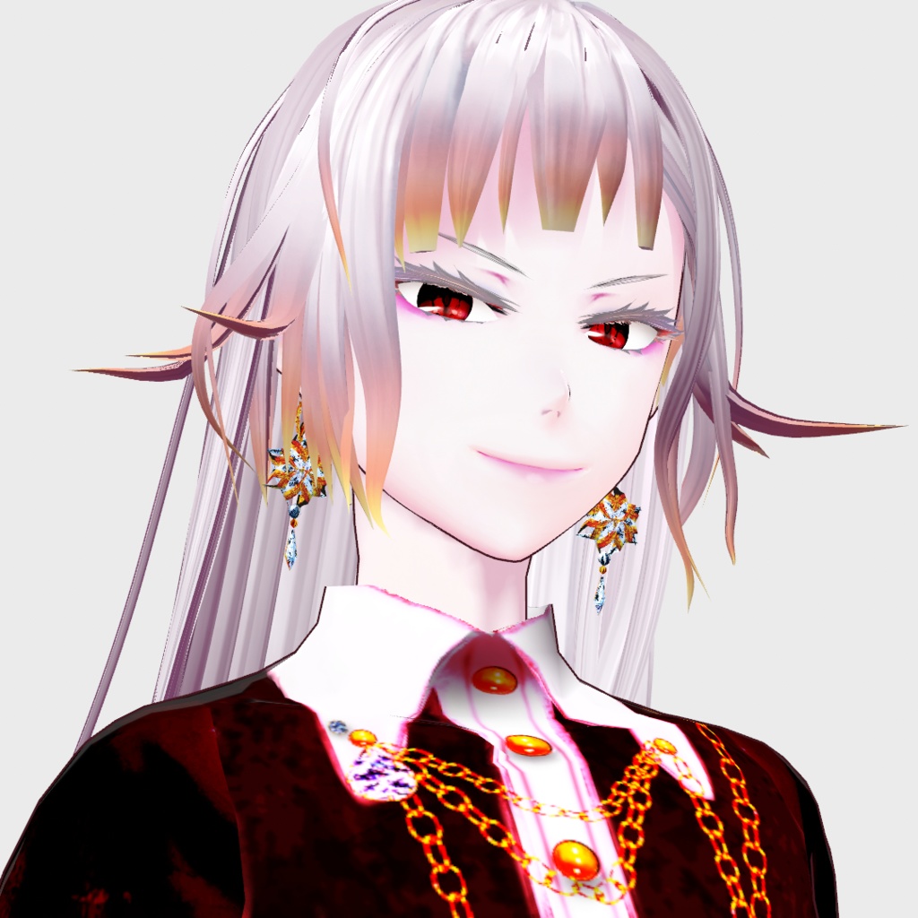 【VRoid】オーナメント風ピアス(Winter ornament)