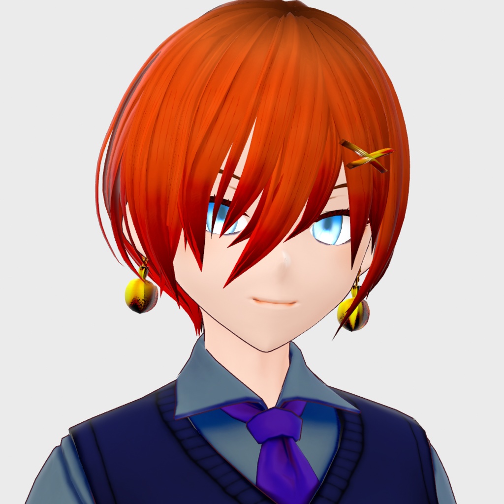 【VRoid】オーナメント風ピアス(Winter ornament)