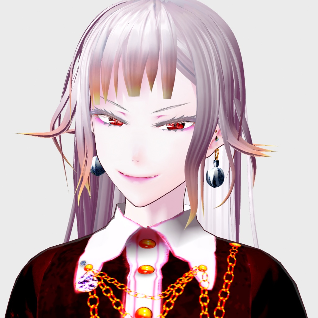 【VRoid】オーナメント風ピアス(Winter ornament)