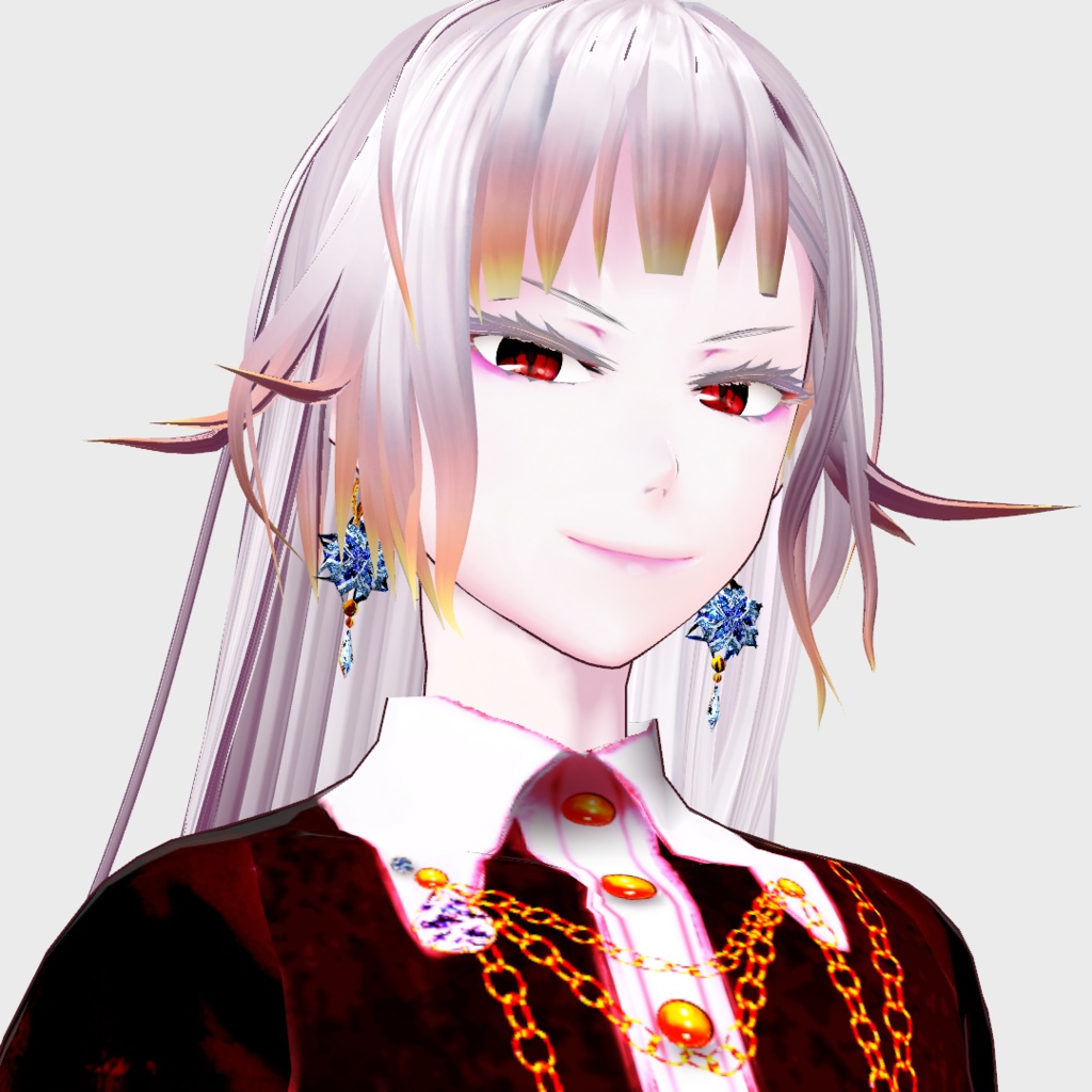 【VRoid】オーナメント風ピアス(Winter ornament)