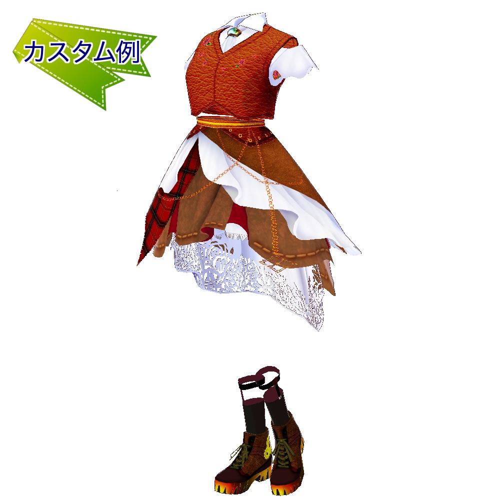 【VRoid】カスタムコスチュームFiore