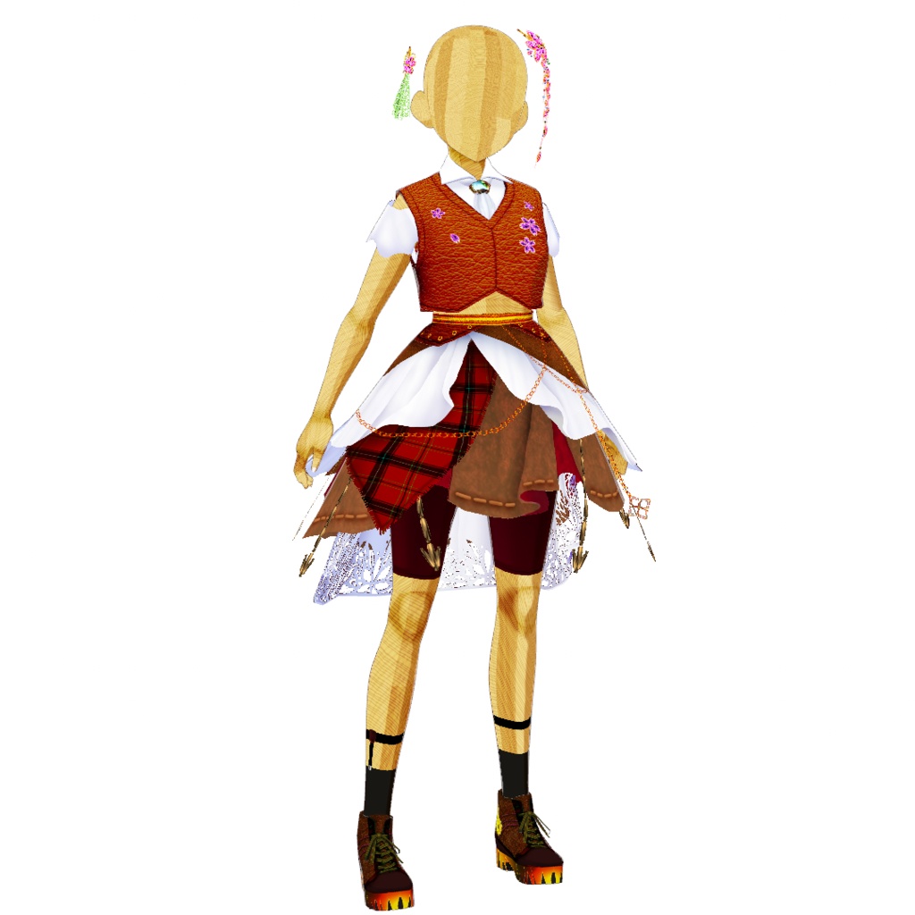 【VRoid】カスタムコスチュームFiore