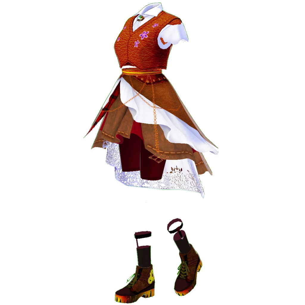 【VRoid】カスタムコスチュームFiore