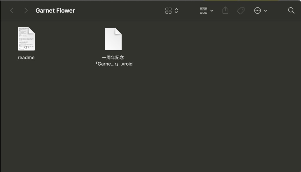【無料あり/VRoid】トータルコーディネートGarnet Flower【一周年記念】
