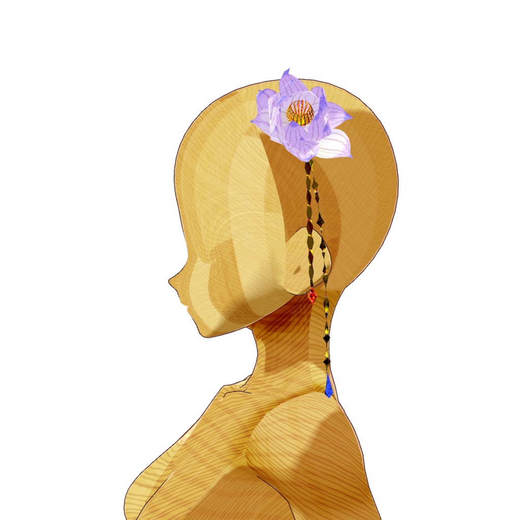 【無料】シンプルな和っぽい髪飾り