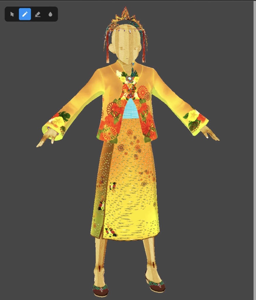 【無料あり】なんちゃって民族衣装風・熱帯気候セット【VRoid】